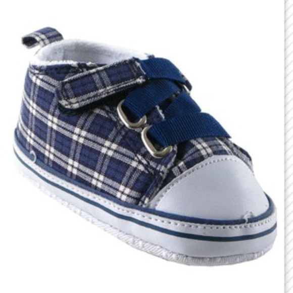 🐳New🐳Plaid Navy Blue Sneakers🐳 - Picture 3 of 3
